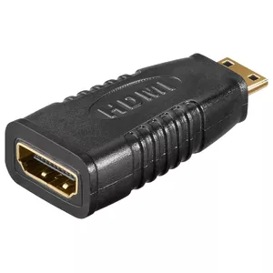 Goobay HDMI Adapter, gold-plated, Black