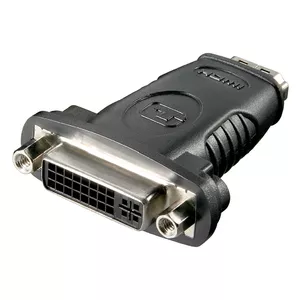 Goobay 60752 kabeļu spraudņu pāreja HDMI DVI (24+5) Melns