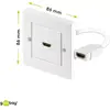 HDMI sienas kontaktligzda Goobay 51722 Photo 3