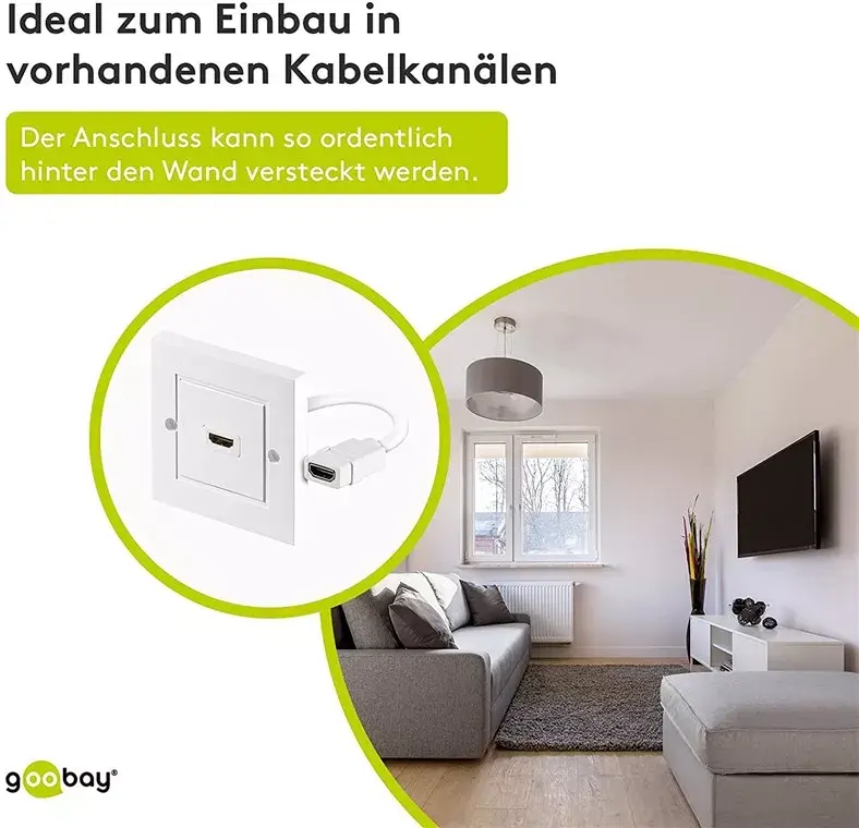 HDMI sienas kontaktligzda Goobay 51722 Photo 4