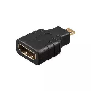 Goobay HDMI F-M Adapter HDMI 19p F HDMI 19p M Melns