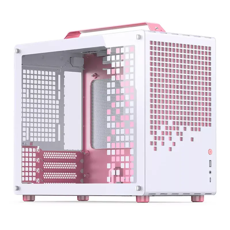 Компьютерный корпус Jonsbo Z20 Pink/White Photo 3