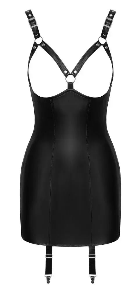 ZADO Le Dress CL L — женское кожаное мини-платье с подтяжками Photo 5