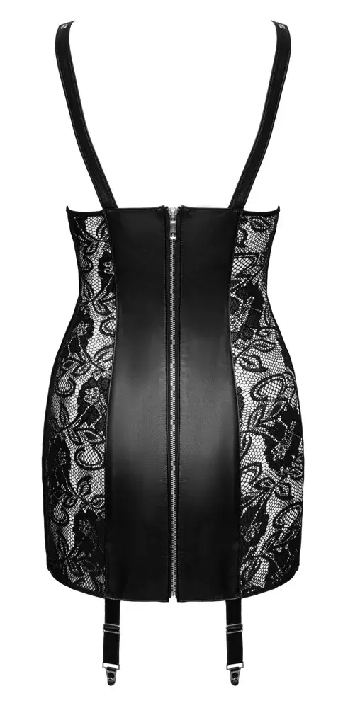 ZADO Le Dress CL L — женское кожаное мини-платье с подтяжками Photo 6