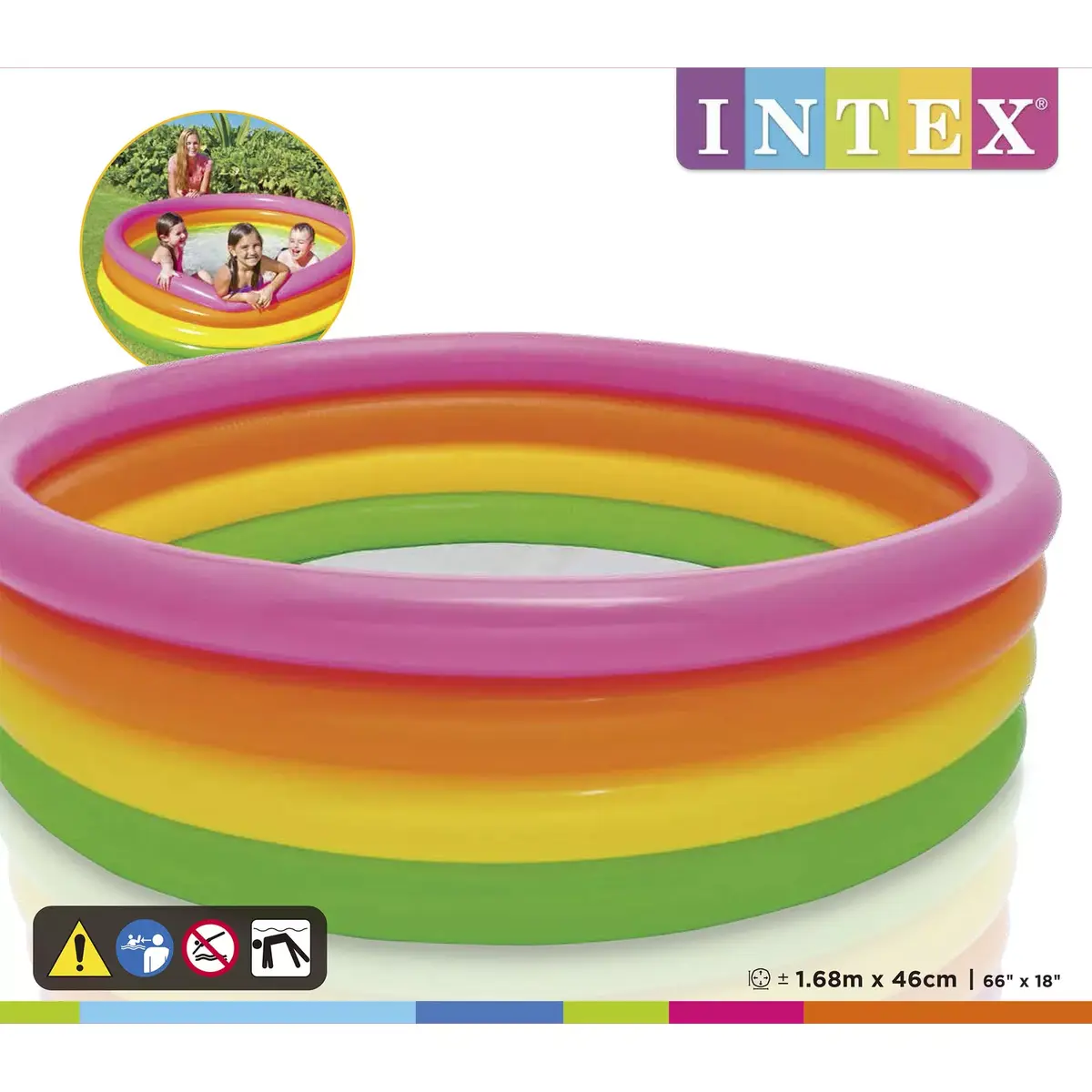 Надувной бассейн Intex Sunset Glow Pool Photo 3