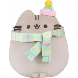 Plush toy Pusheen by Pusheen — 24 cm plush cat with scarf and hat
