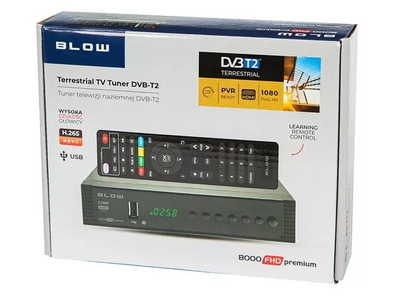 DVB-T2 uztvērējs BLOW 8000FHD Photo 4