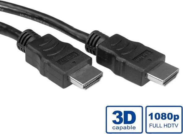 HDMI augstas ātruma kabelis ar Ethernet VALUE 2 m Photo 2