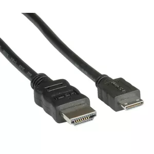 Value HDMI - Mini HDMI 2 m HDMI kabelis HDMI Type A (Standard) HDMI Type C (Mini) Melns