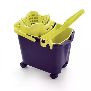 Bucket on wheels MERY 14 L with wringer and insert, model 0335.44