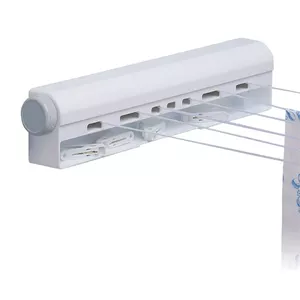 Retractable clothesline RAYEN 0030 — 22 m length with 10 clothes pegs