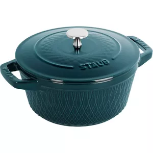 Круглая чугунная кастрюля Staub 4 л Marine