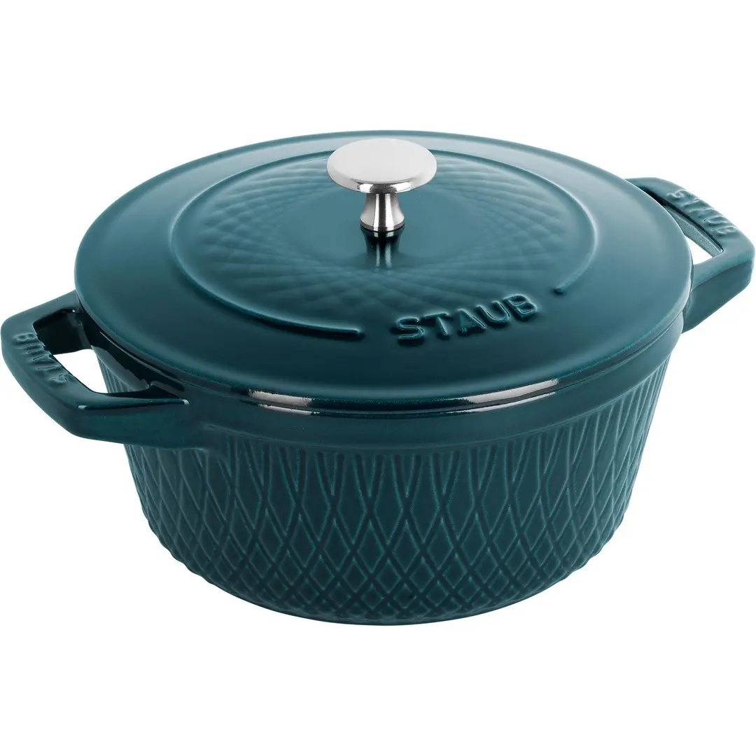 Staub Apaļš čuguna katls 4 l Marine Photo 2