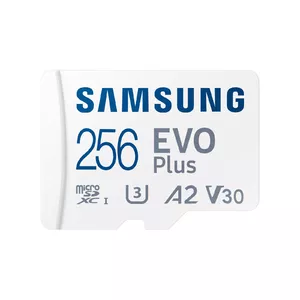MicroSDXC memory card Samsung MB-MC256S 256 GB UHS-I U3 V30, read 160 MB/s, white