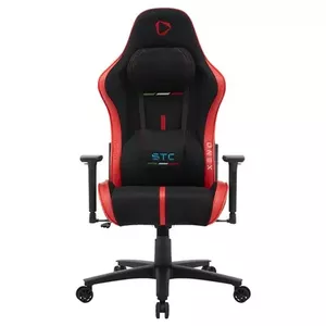 Игровое кресло Onex STC Alcantara L Series — черно‑красное, обивка Alcantara, большой размер