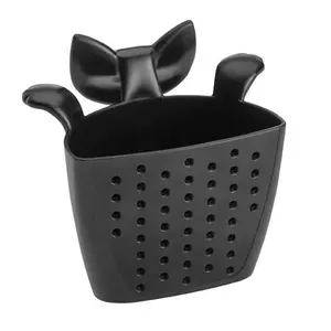 Tea strainer Koziol MIMMI Black — compact infuser 78×64×77 mm