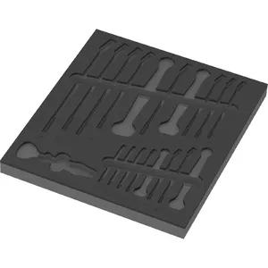 Foam Insert Wera 9831 for 6003 Joker Set 1 — empty, black/grey, for Tool Rebel workshop trolley