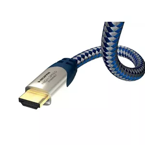 Inakustik 0042305 HDMI kabelis 5 m HDMI Type A (Standard) Zils, Sudrabs