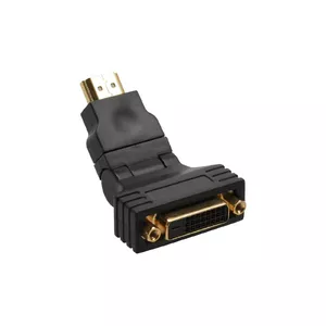 InLine HDMI to DVI Adapter HDMI male 24+1 female 180° angled gold plated