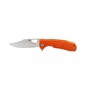 Карманный нож Honey Badger Clippoint Small Orange HB4080 — складной компактный нож с клиппойнт лезвием
