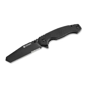 Fixed-blade tactical knife Dönges 01DG006 — stainless steel handle, model 01DG006