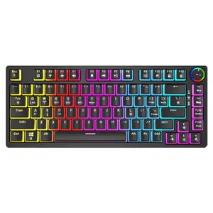 Игровая клавиатура Savio Phenix SAVGK-YELLOW PUDDING 75% Механическая RGB Беспроводная
