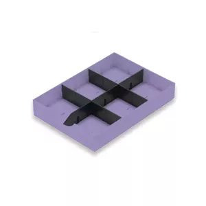 Desk Tray Organizer Styro 268-405.65 Polystyrene Black Lilac 1 Drawer