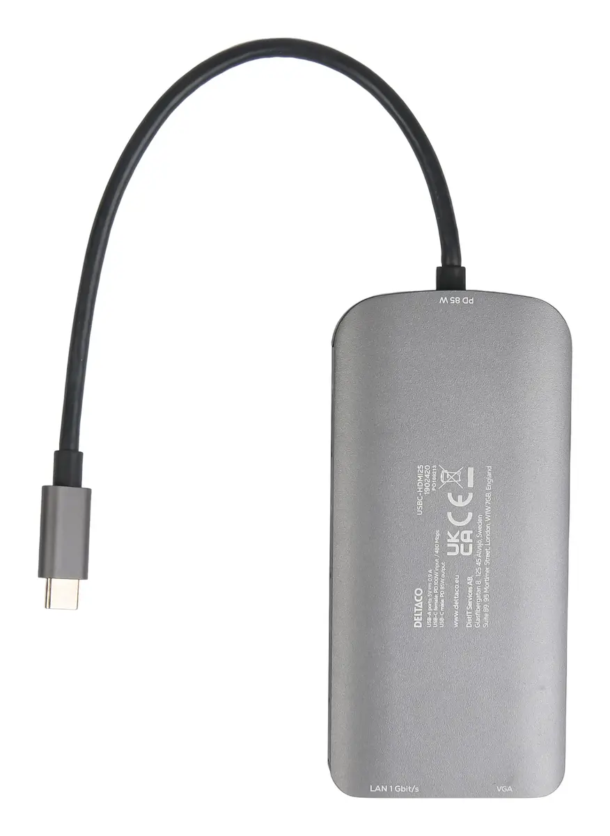 Deltaco USBC-HDMI25 interfeisa huba Photo 4