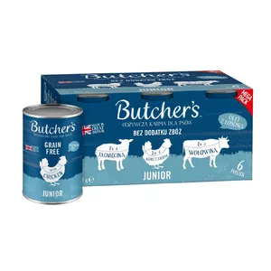 Влажный корм для щенков butcher's Original Junior Mega pack mix 6×400 г — полноценный рацион, курица, без зерна