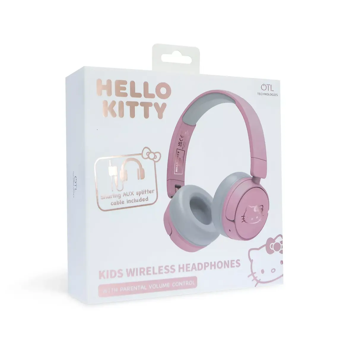 OTL Technologies Hello Kitty Headphones, Pink, Blue, USB Type-C Photo 7