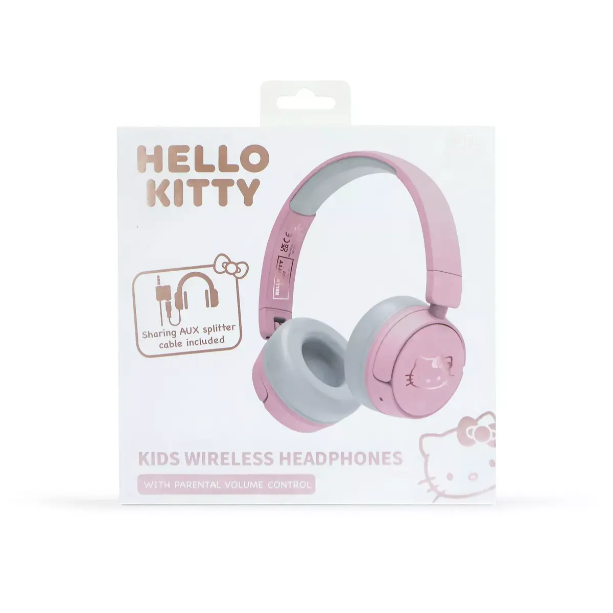 OTL Technologies Hello Kitty Headphones, Pink, Blue, USB Type-C Photo 8