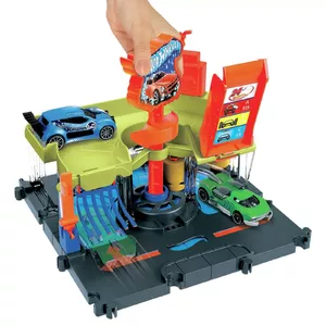 Hot Wheels City Downtown Express Car Wash Playset