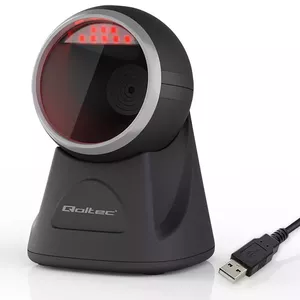 Стационарный сканер 1D/2D штрихкодов и QR-кодов QOLTEC 50879 с USB-интерфейсом