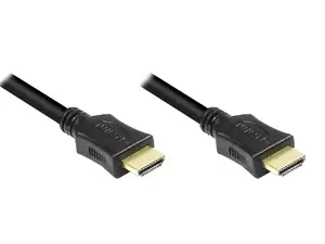 Good Connections Alcasa 4514-010 HDMI kabelis 1 m HDMI Type A vīrietis pret HDMI Type A vīrietis zeltīti kontakti melns
