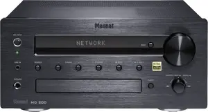 Magnat MC 200 R Stereo Uztvērējs 2.0 Kanāli Melns ar CD Atskaņotāju Bluetooth Wi-Fi DAB+