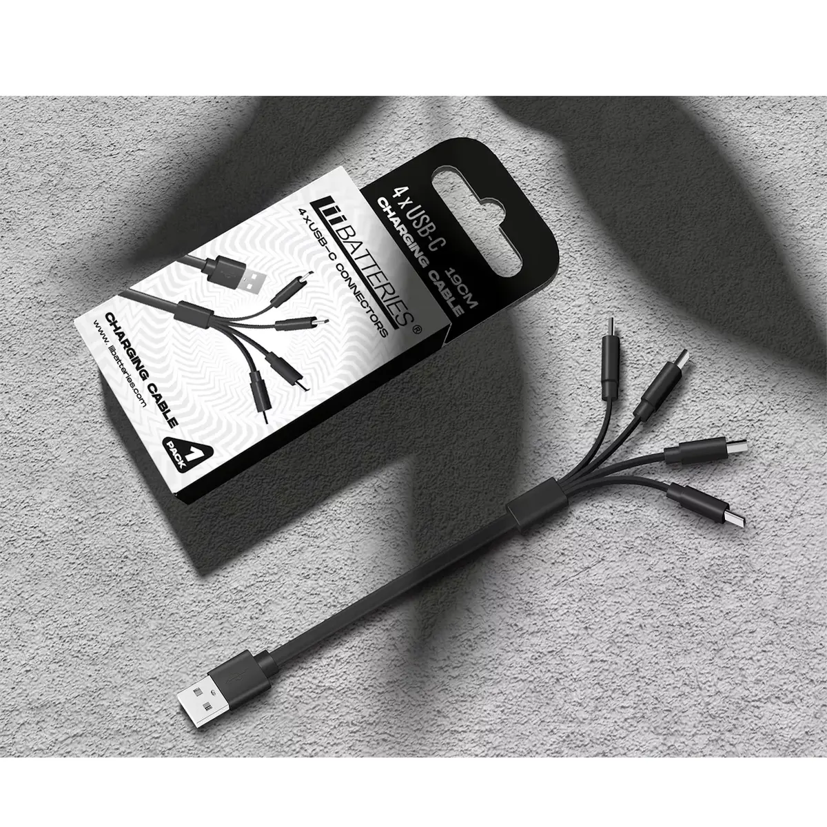 Зарядный кабель Liibatteries LIB667127 — 4× USB‑C Photo 4