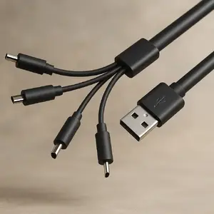 Charging cable Liibatteries LIB667127 — 4× USB‑C connectors, 19 cm length