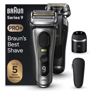 Фольгированный бритвенный станок BRAUN Series 9 Pro+ 9565cc — 5 головок, Wet & Dry, Li‑Ion, 60 мин, металлический