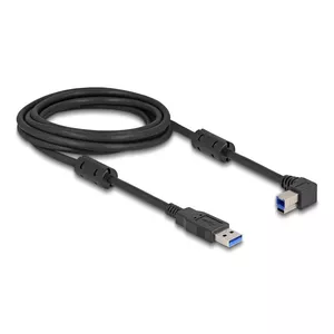 DeLOCK USB Cable Type-A male to Type-B male 90° left angled 3 m