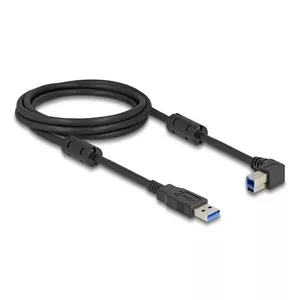 DeLOCK USB Cable Type-A male to Type-B male 90° left angled 2 m