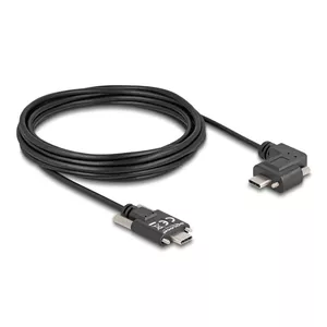 DeLOCK USB 2.0 Cable USB Type-C male to USB Type-C male angled left/right PD 3.0 60W 5m