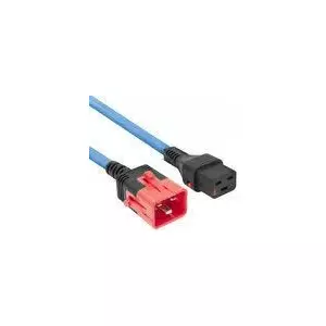 ACT Powercord C19 IEC Lock C20 IEC Lock Dual Locking blue 1 m