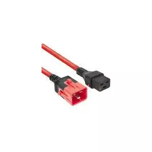 ACT Powercord C19 IEC Lock C20 IEC Lock Dual Locking red 2 m 250 V 16 A
