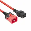 ACT Powercord C19 to C20 IEC Lock Red 2m PC3637 Photo 2