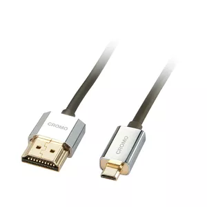 HDMI uz Micro HDMI kabelis Lindy 1m CROMO Slim High Speed