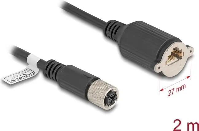 Tīkla kabelis DeLOCK M12 Cable X-coded