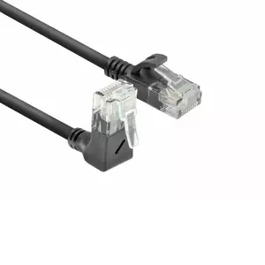 Патч-кабель ACT Black 2м RJ45 Cat6a U/UTP
