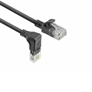 Network Cable ACT Black 1m RJ45 Cat6A U/UTP