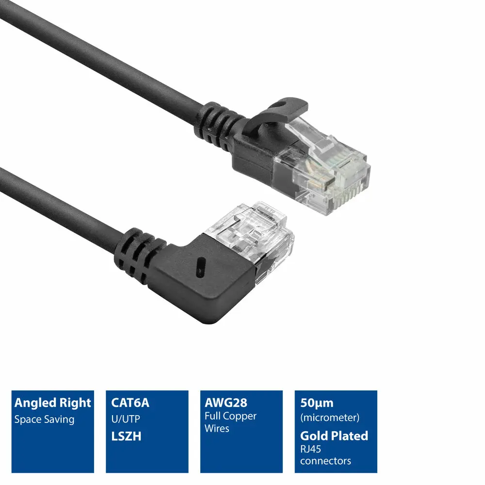 ACT DC2901 Cat6a U/UTP Slimline Patch Cable 1m Photo 4
