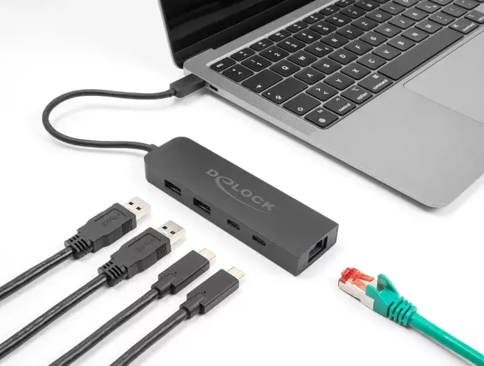 USB hub DeLOCK 10 Gbps ar 2.5 Gbps LAN Photo 2
